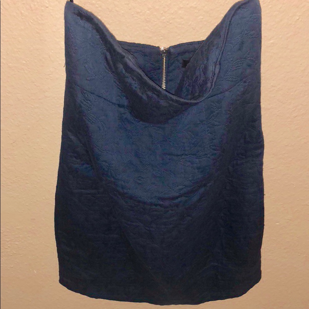 Joe’s Strapless Textured Navy Blue Mini Dress